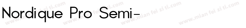 Nordique Pro Semi字体转换